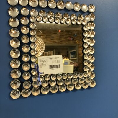 Contemporary Wall Mirror w Bling Frame