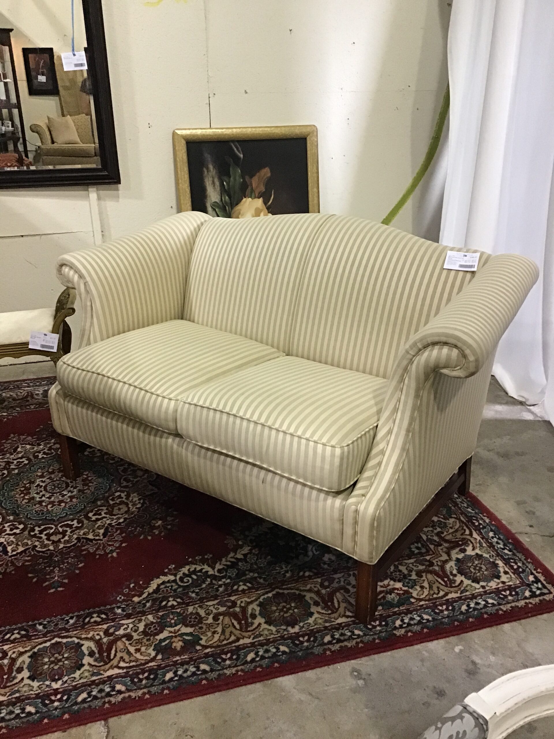 Barrymore Camel Back Loveseat/Settee