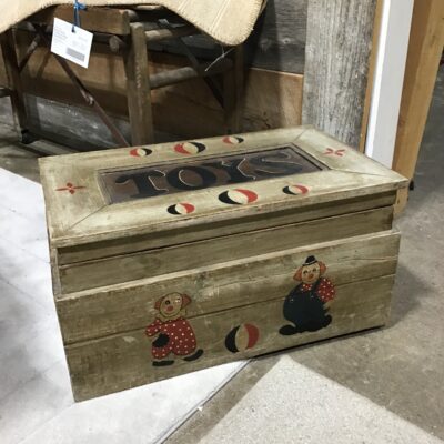 Vintage Wood Toy Box