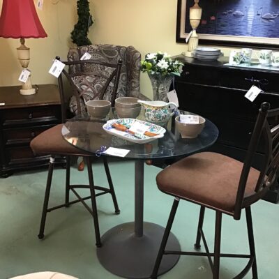 Round Glass Patio Table