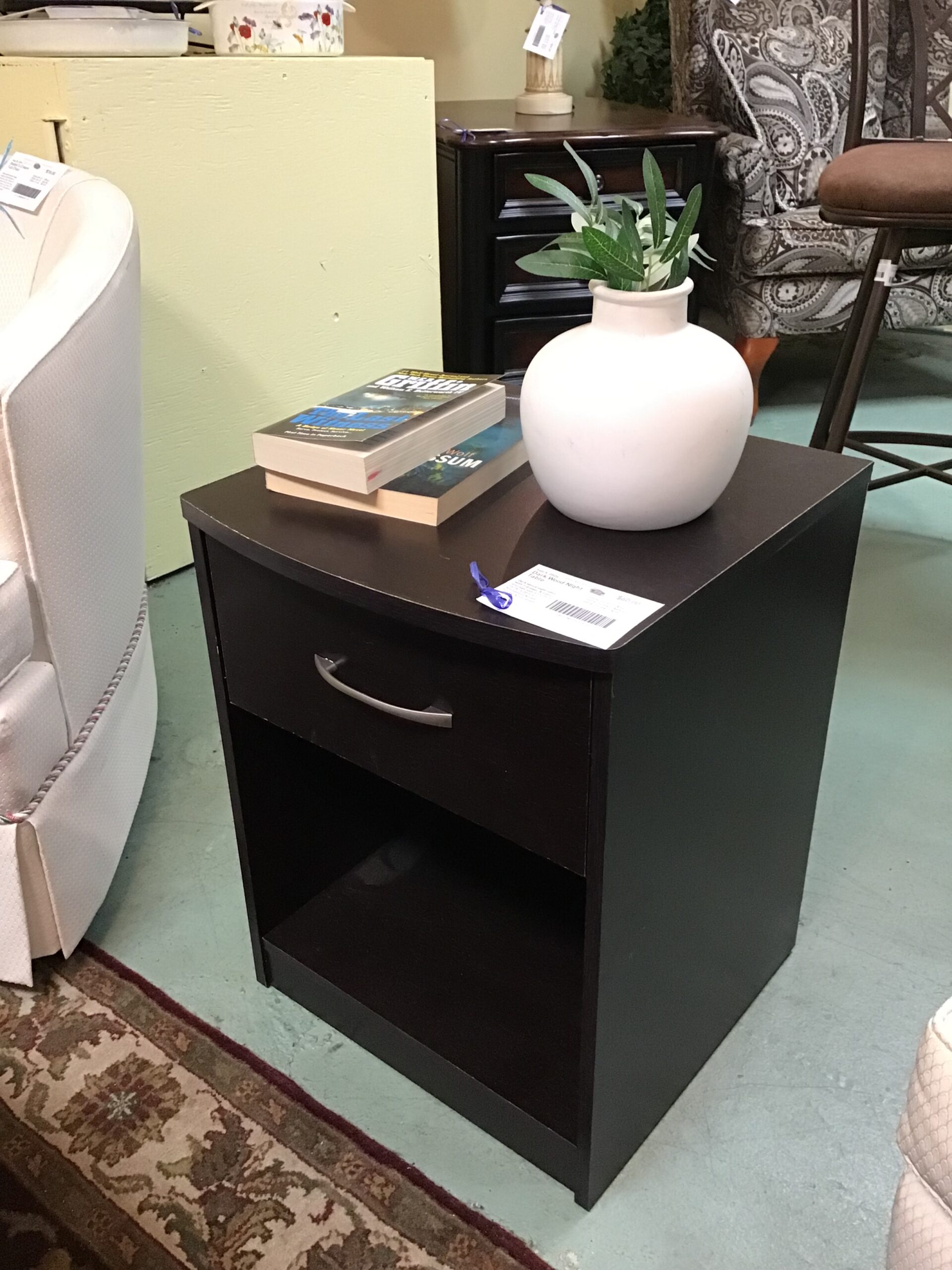 Dark Wood Night Table