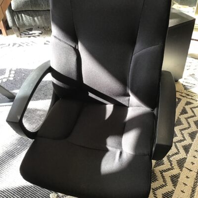 Dark Grey Upholstered Computer Chair