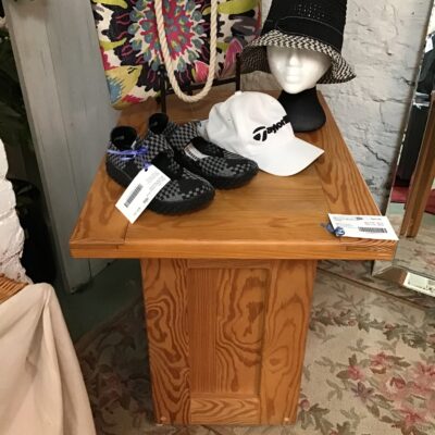 Natural Wood Side Table