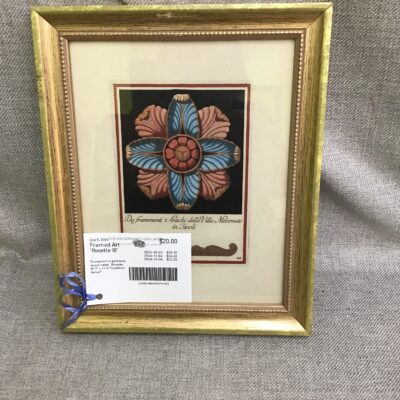 Framed Art ‘Rosette III’