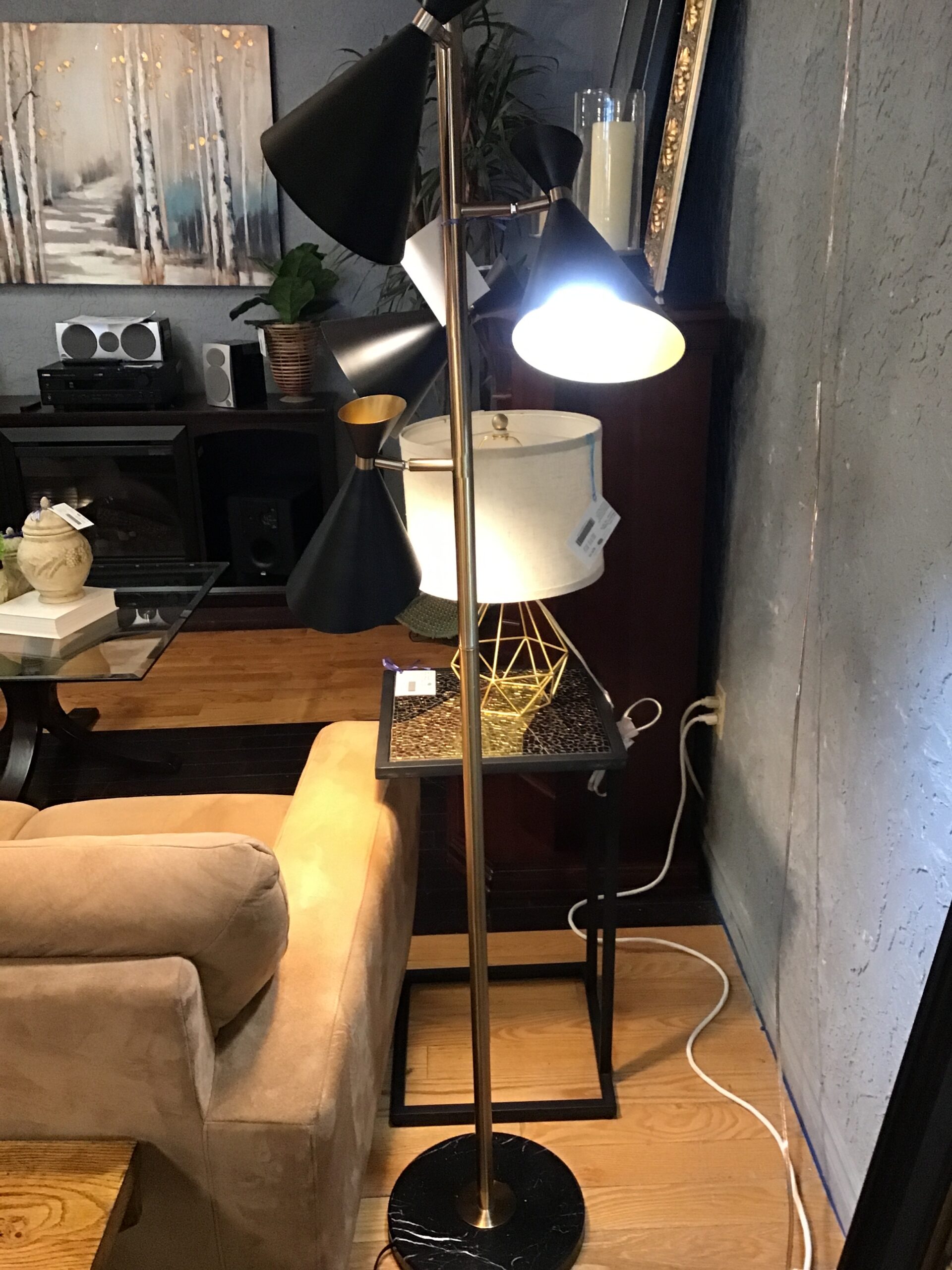 MCM Stilnovo Floor Lamp- 68.5″h