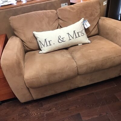 Softaly Limited Suede Loveseat