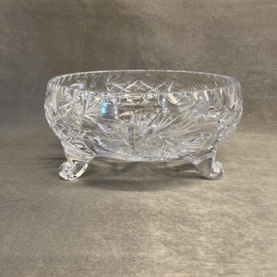 Pinwheel Crystal Bowl – 3 Toed