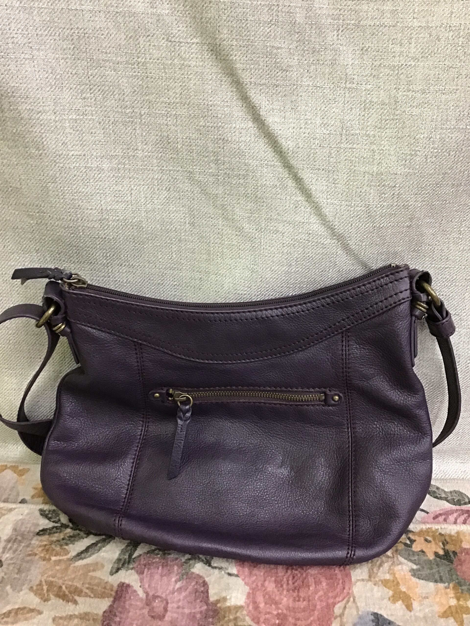 Dark Purple Leather ‘The Sak’ Purse