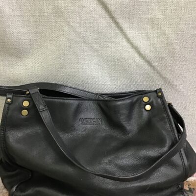 Black Leather American Leather Co Handbag