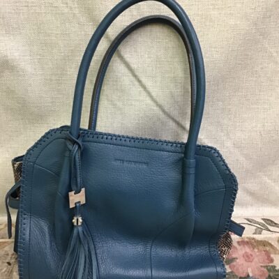 Aimee Kestenberg Blue Leather Handbag