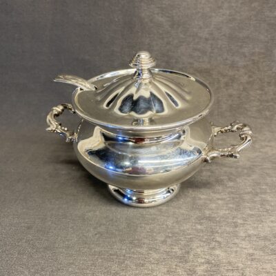 Silverplate Sauce Pot With Ladle
