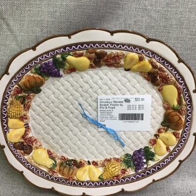 Omnibus ‘Harvest Basket’ Platter by Fitz & Floyd