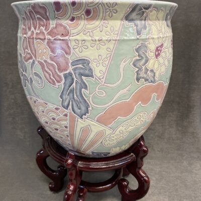Fish Bowl Planter w/Stand