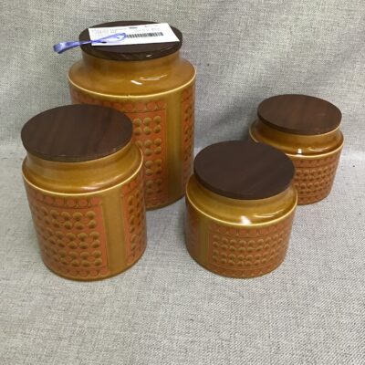 Hornsea England Canister Set ‘Saffron’ (4)