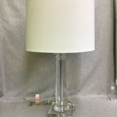 Modern Glass Table Lamp- 26.5″h