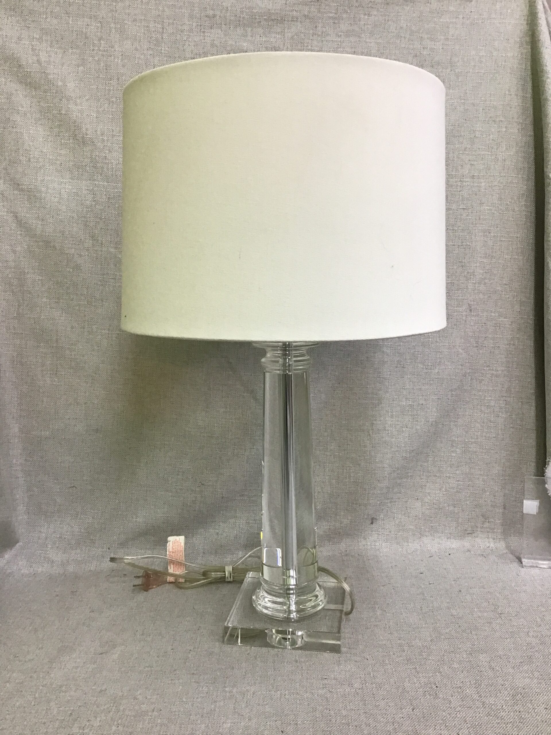 Modern Glass Table Lamp- 26.5″h