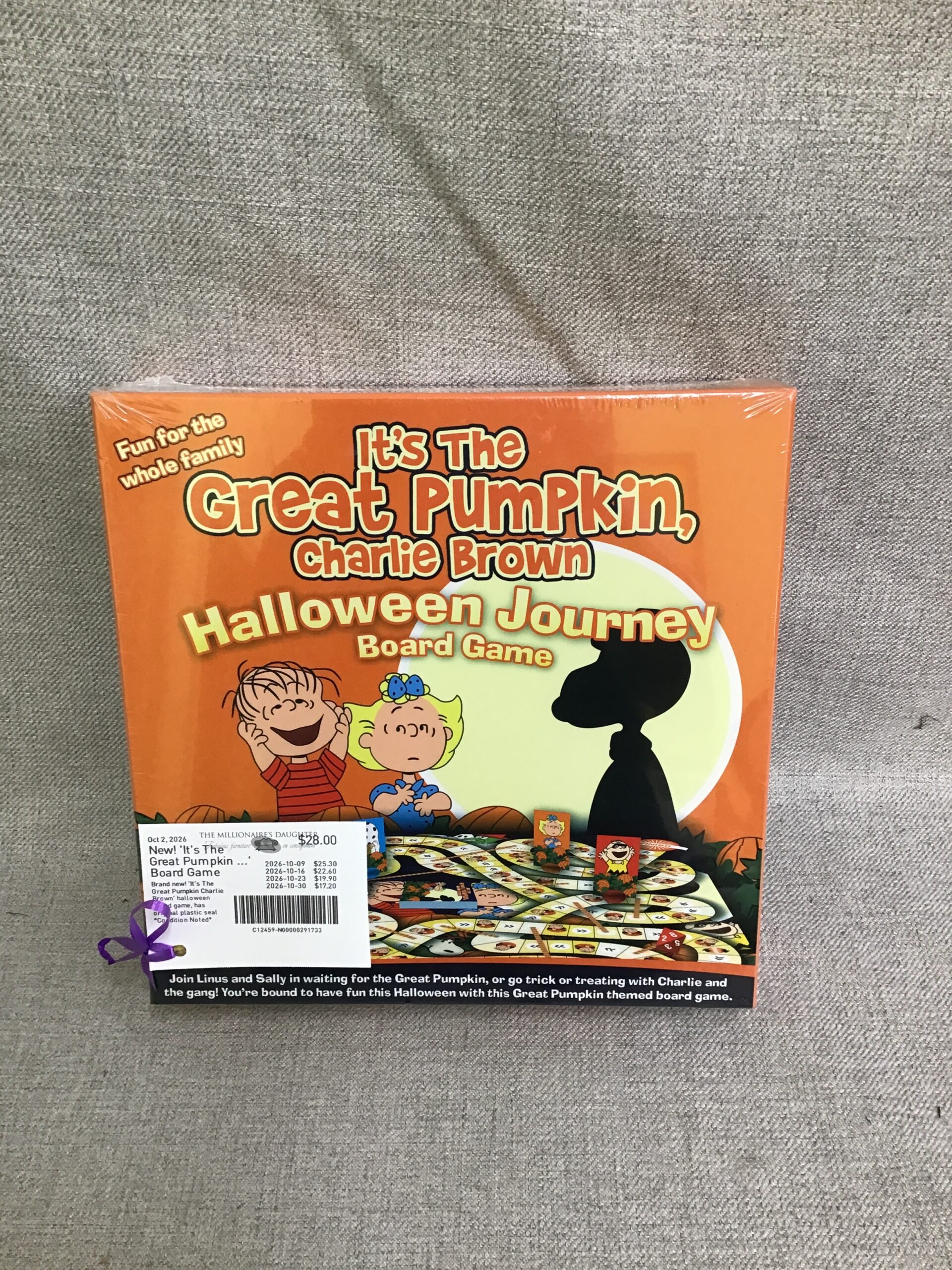 New! ‘It’s The Great Pumpkin …’ Board Game