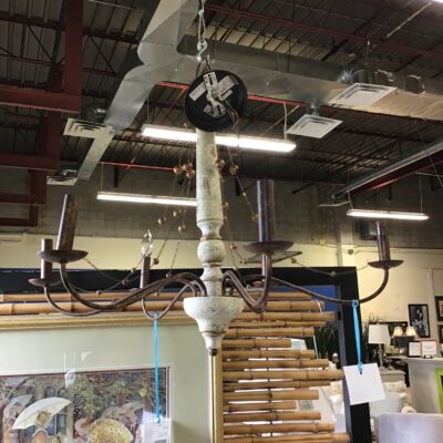 Farmhouse Rustic Candlestick Chandelier