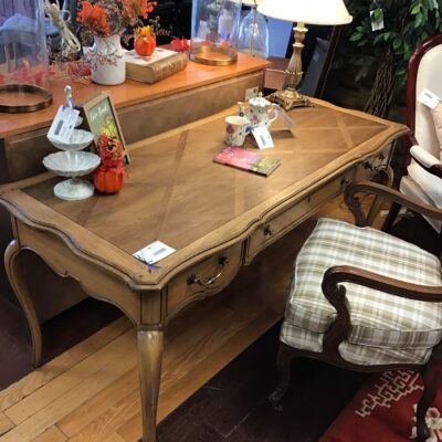 French Provincial Louis XV Style Wood Desk