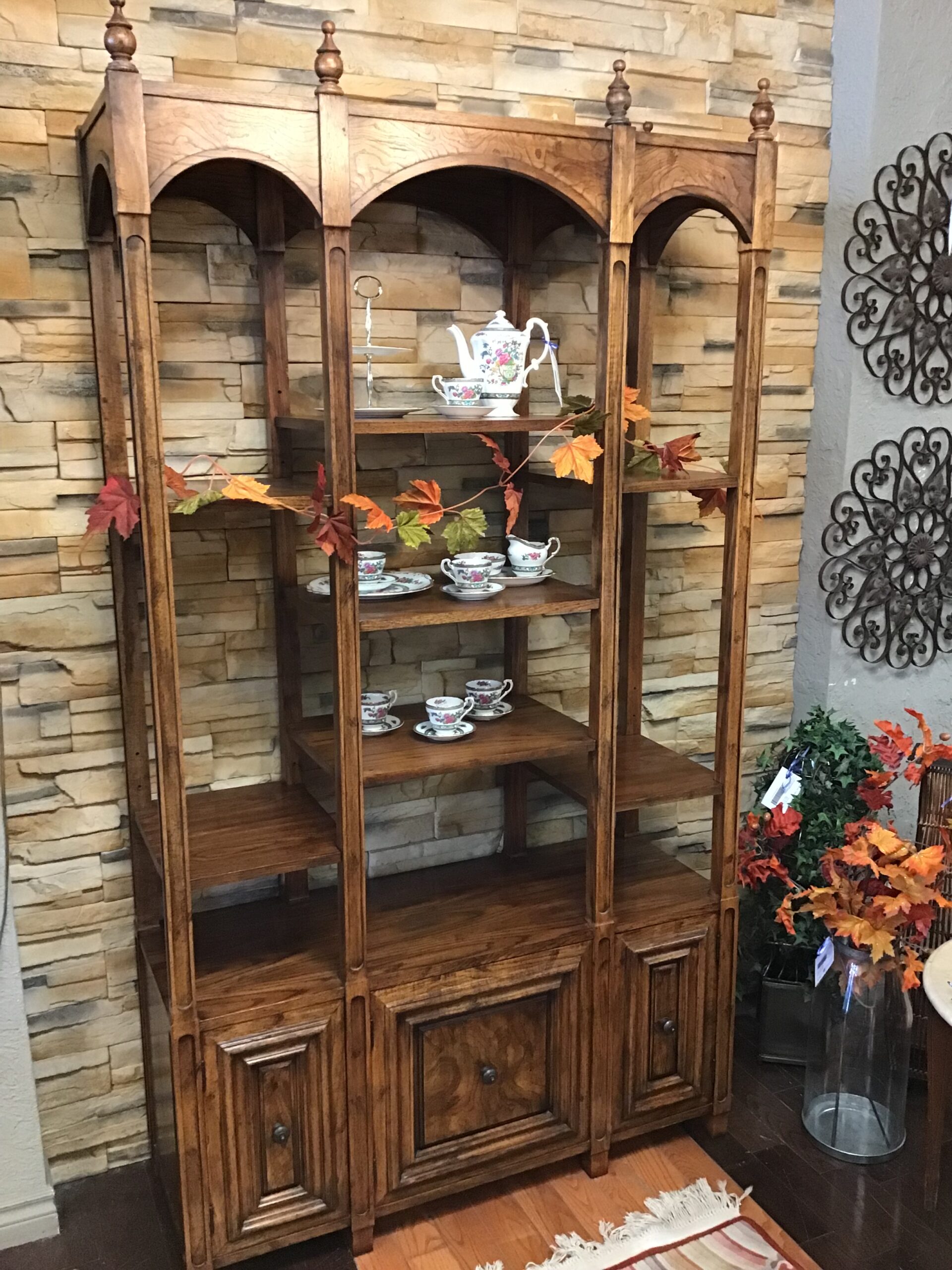 Gorg Vintage Walnut MCM Shelving Unit