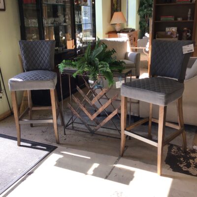 PAIR Delacora Quilted Bar Stools