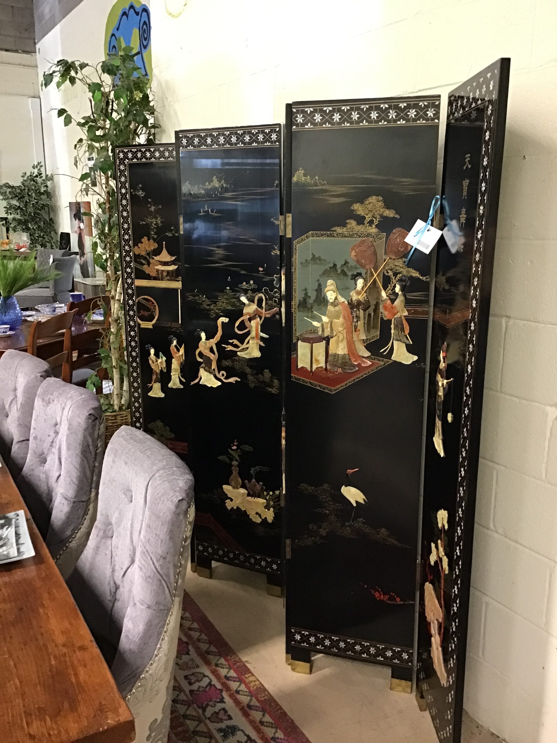 6 Panel Asian Screen