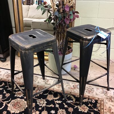 Pair Marius Metal Counter Stools