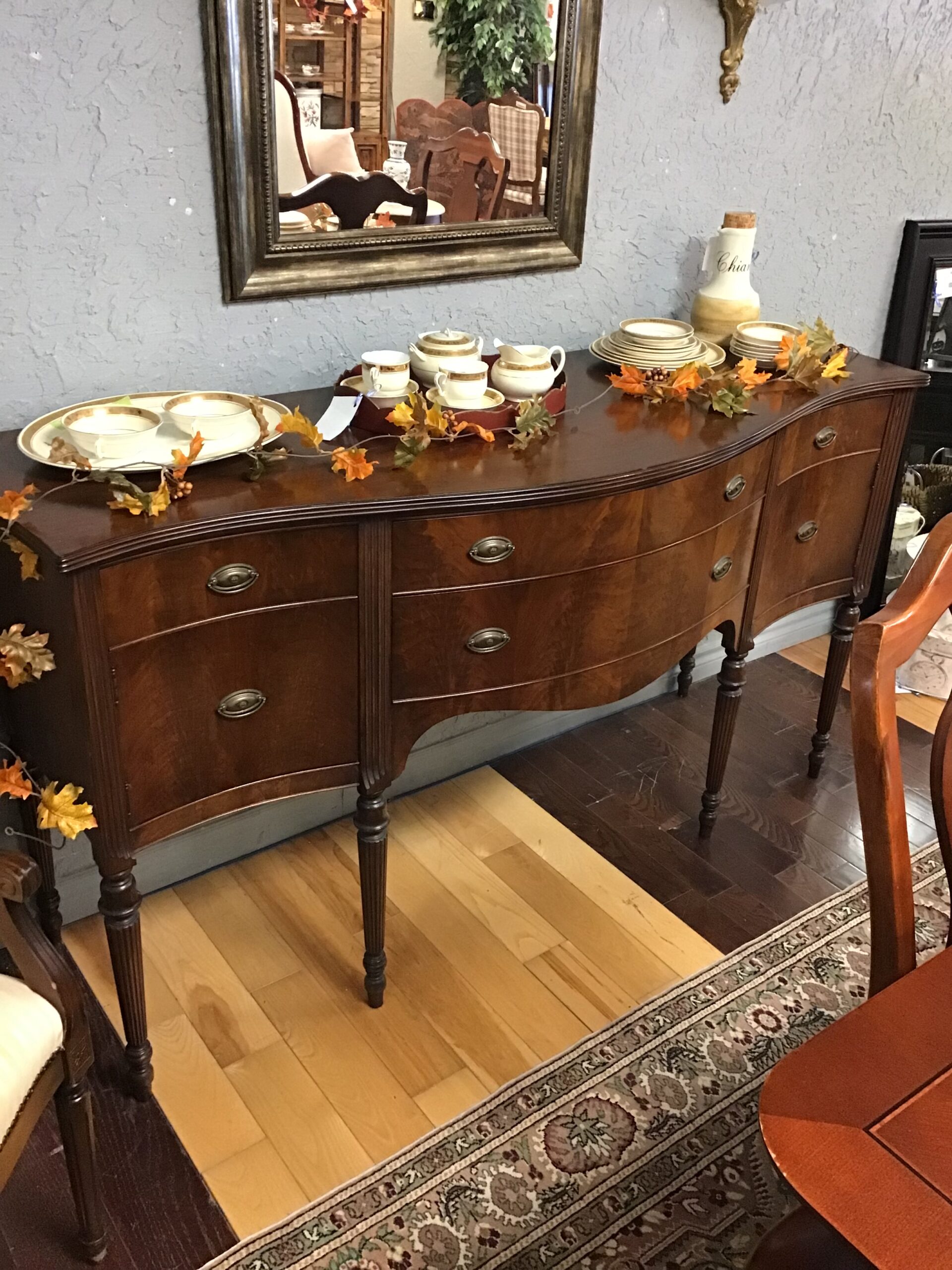Alliance Furniture Dark Wood Sideboard