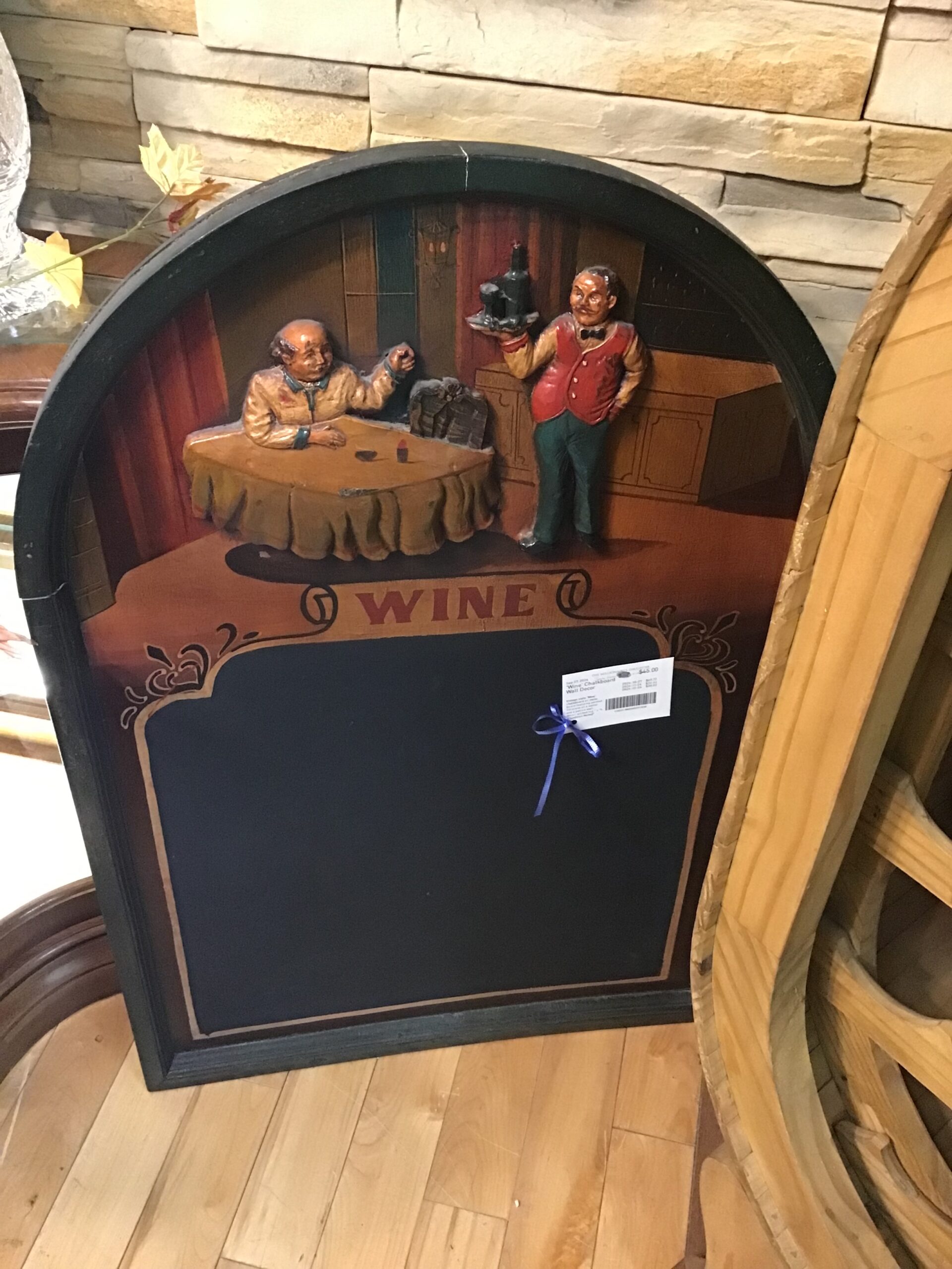 ‘Wine’ Chalkboard Wall Decor