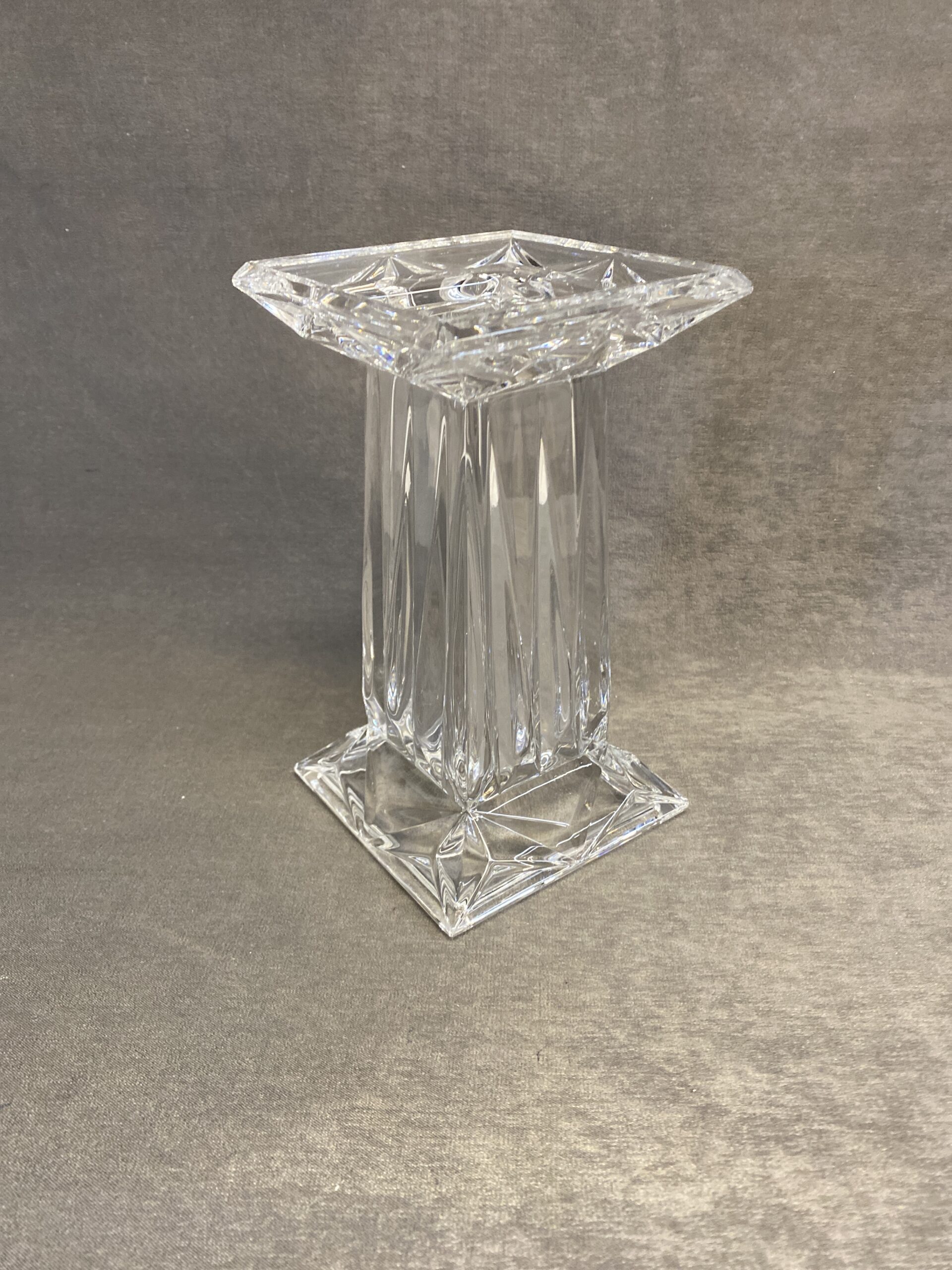 Partylite Quad Prism Crystal Candleholder / Vase