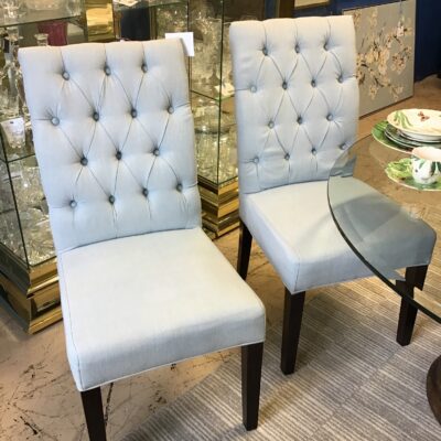 PAIR Parson Chairs – Lt Blue