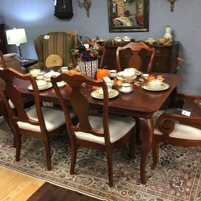 Dark Wood Dining Set