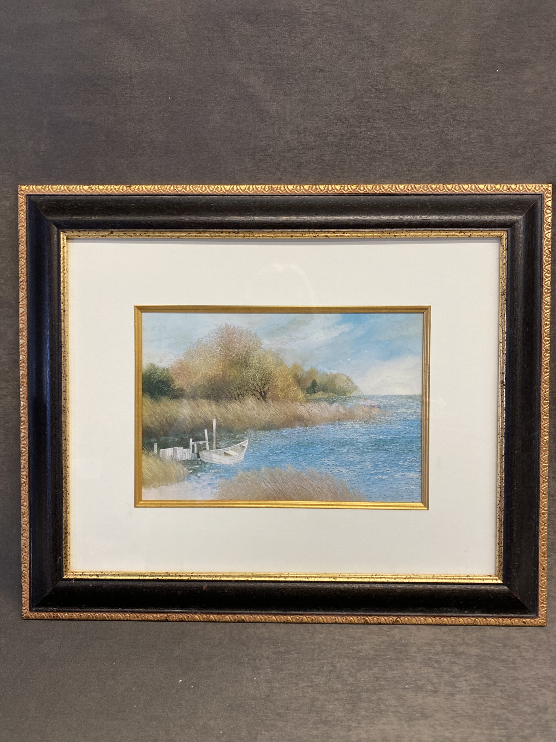 Framed Print – Grassy Shore