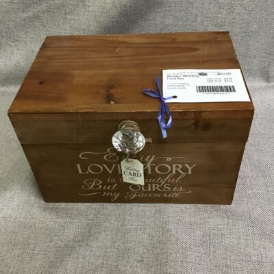 Wooden Wedding Card Box