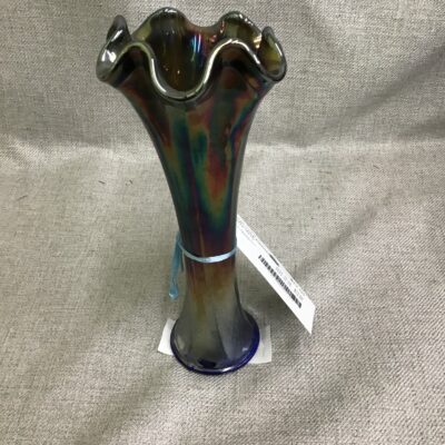 Iridescent Carnival Flute Vase
