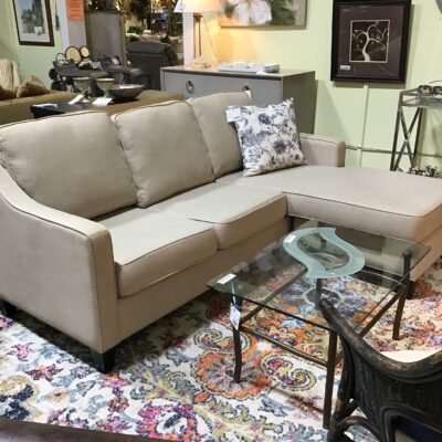 Sofa w/Chaise Ottoman
