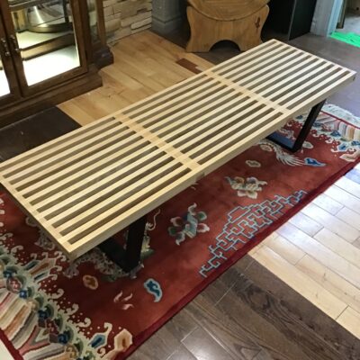 Reproduction Platform Slat Bench