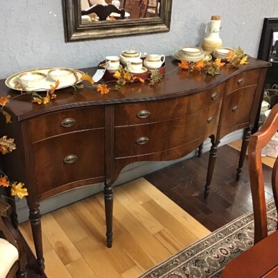 Alliance Furniture Dark Wood Sideboard