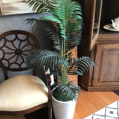 Faux Palm Tree in Ceramic Planter