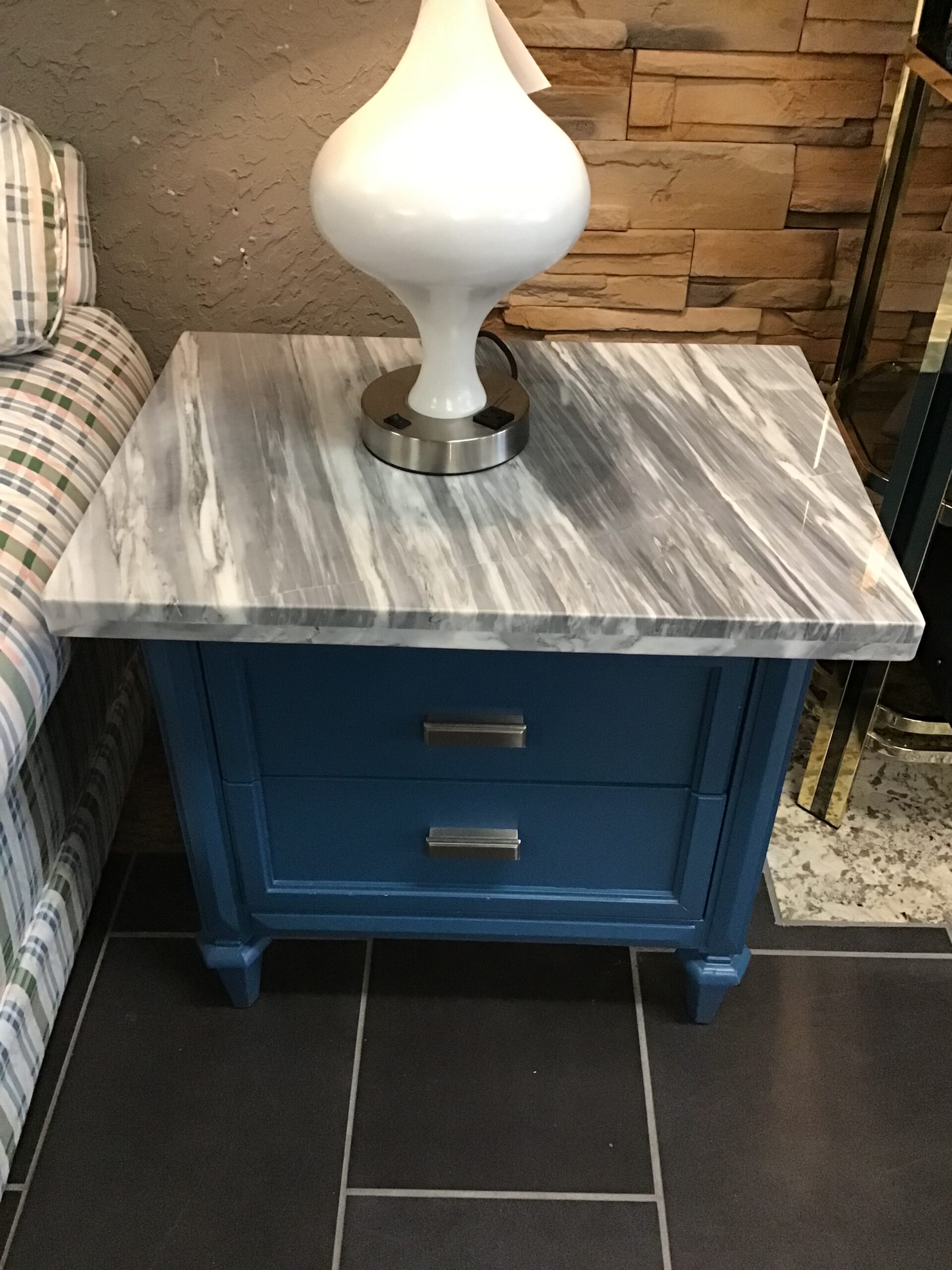 Malcolm Furn. Gorg. Marble Topped Side Table