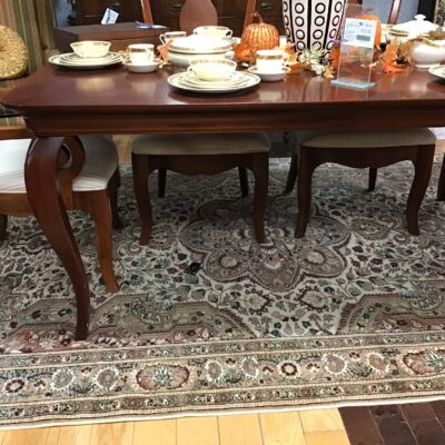 Fringed Floral Patterned Rug