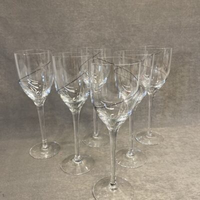 Set 6 Kosta Boda Wine Glasses