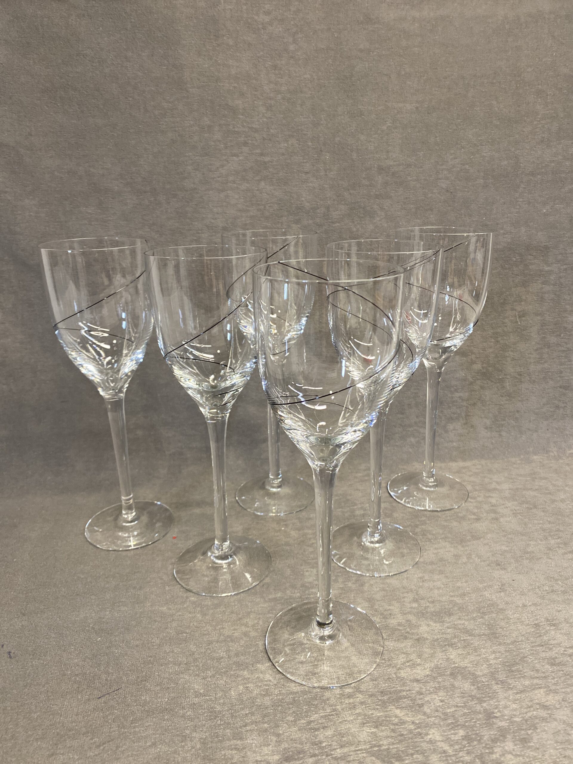 Set 6 Kosta Boda Wine Glasses