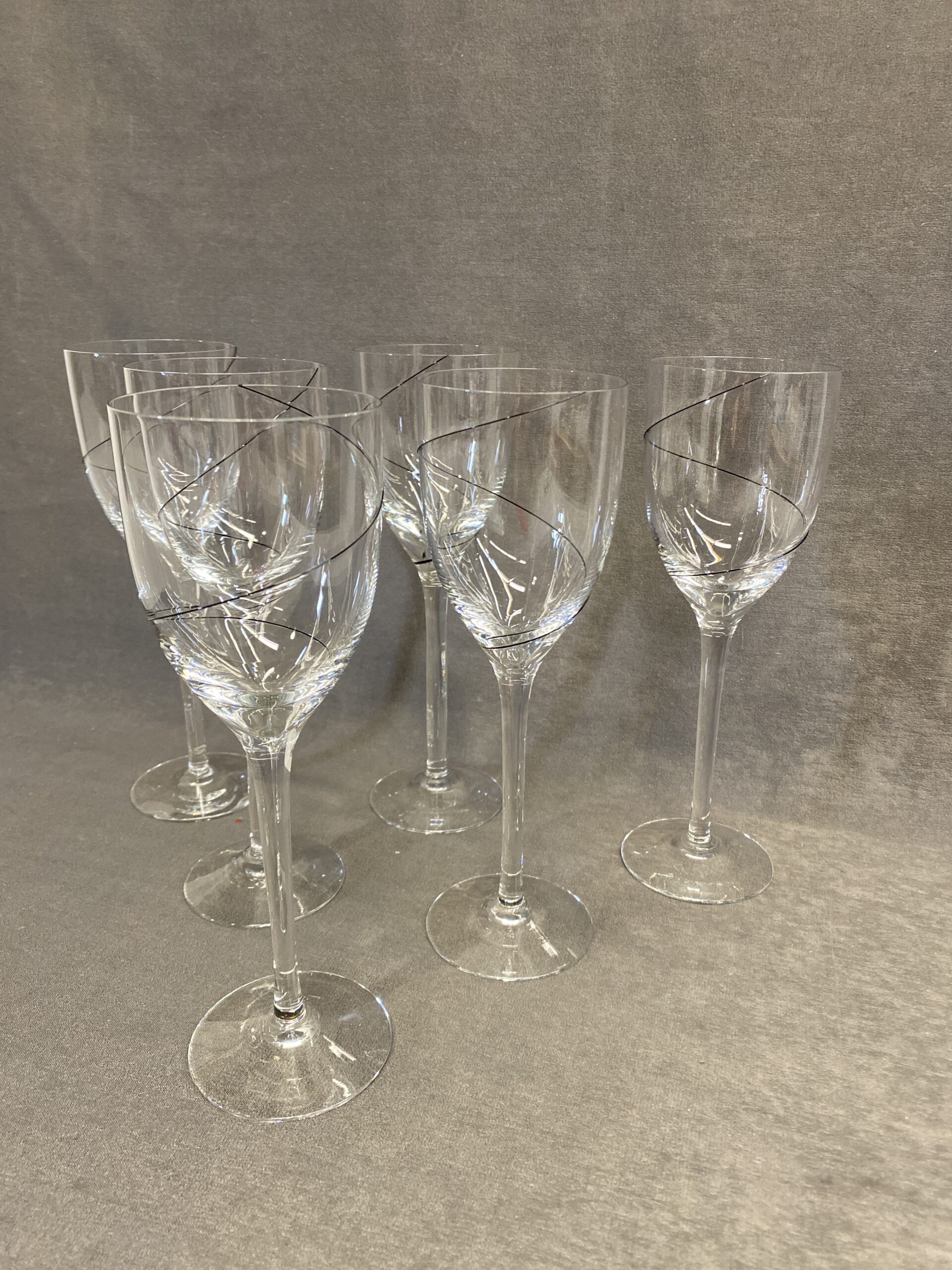 Set 6 Kosta Boda Wine Glasses
