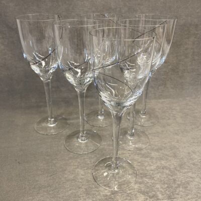 Set 6 Kosta Boda Goblets
