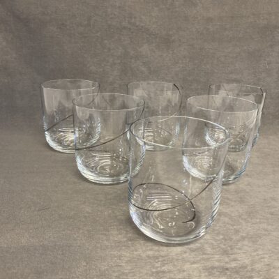 Set 6 Kosta Boda Old Fashion Glasses