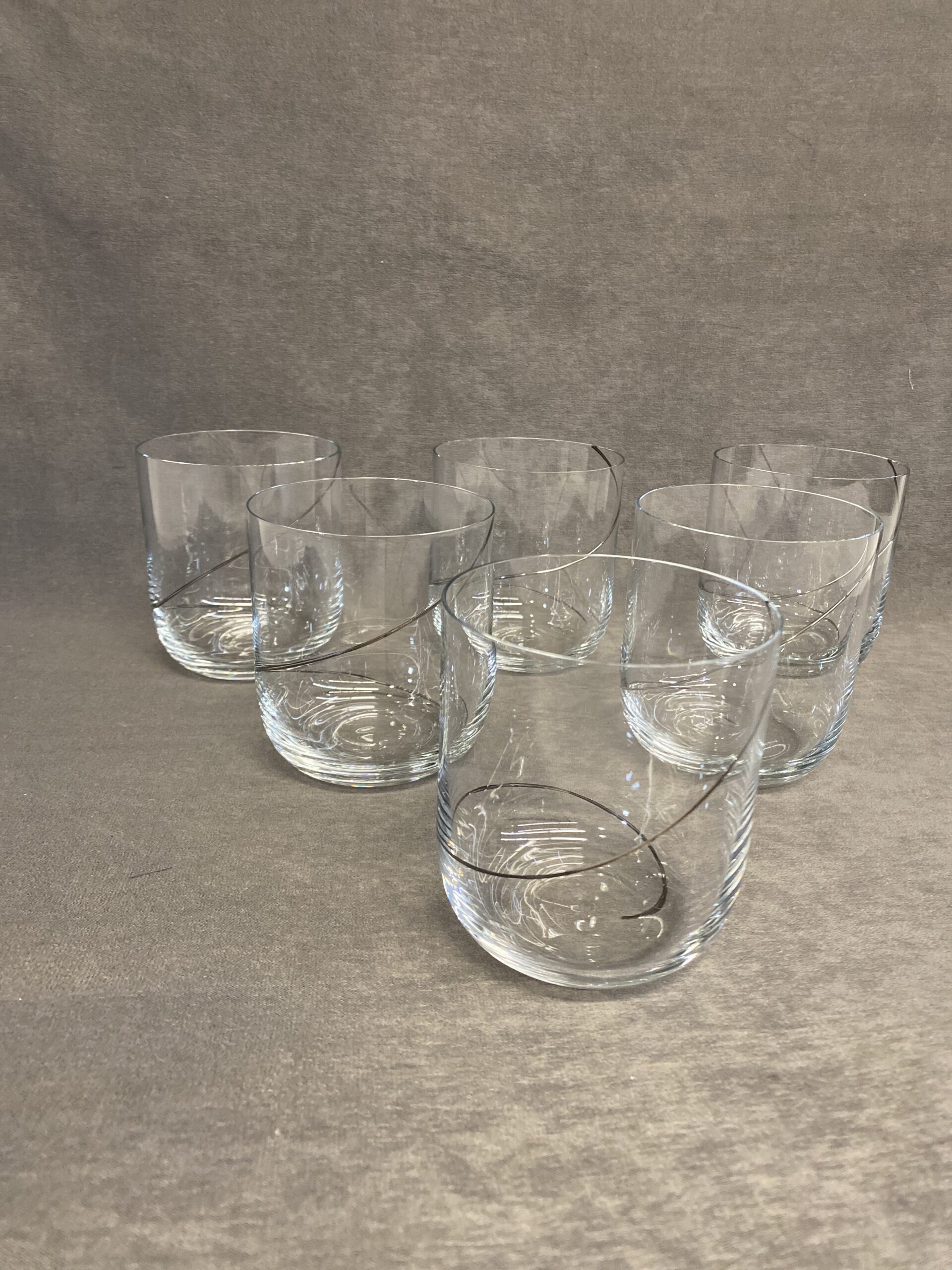 Set 6 Kosta Boda Old Fashion Glasses