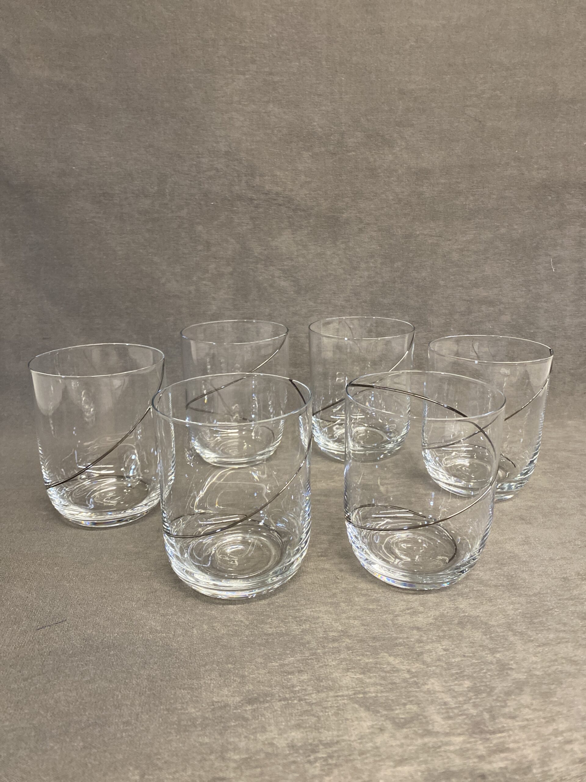 Set 6 Kosta Boda Rocks Glasses