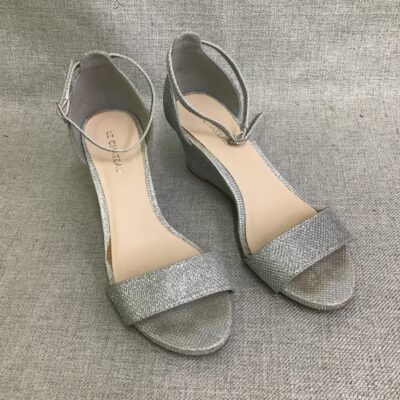Le Chateau Sparkly Silver Heels