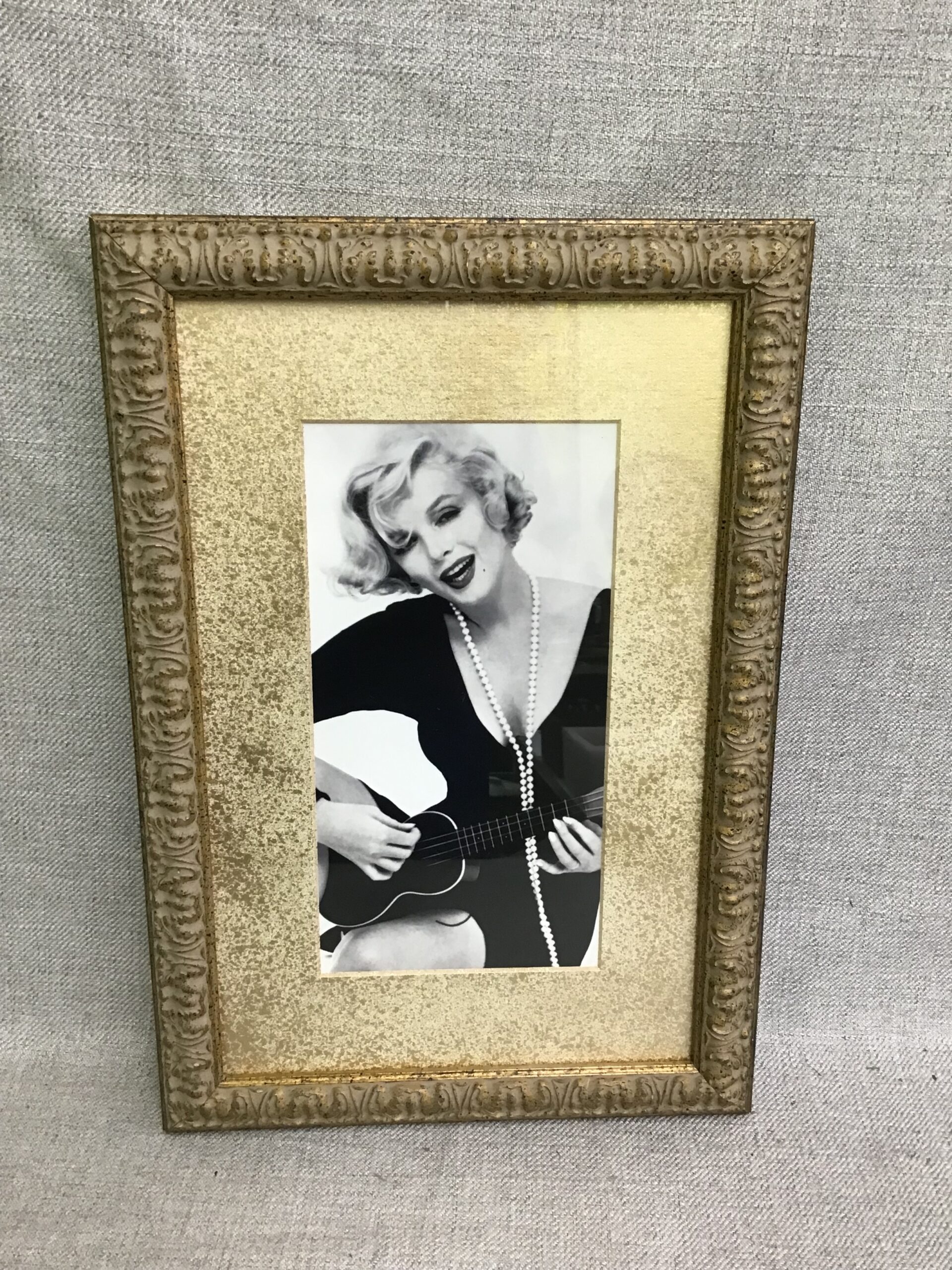 Framed Black & White Marilyn Monroe Photo